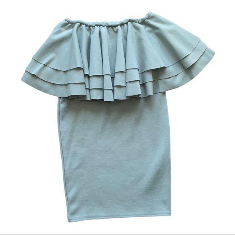 Boohoo Night off the shoulder mini dress